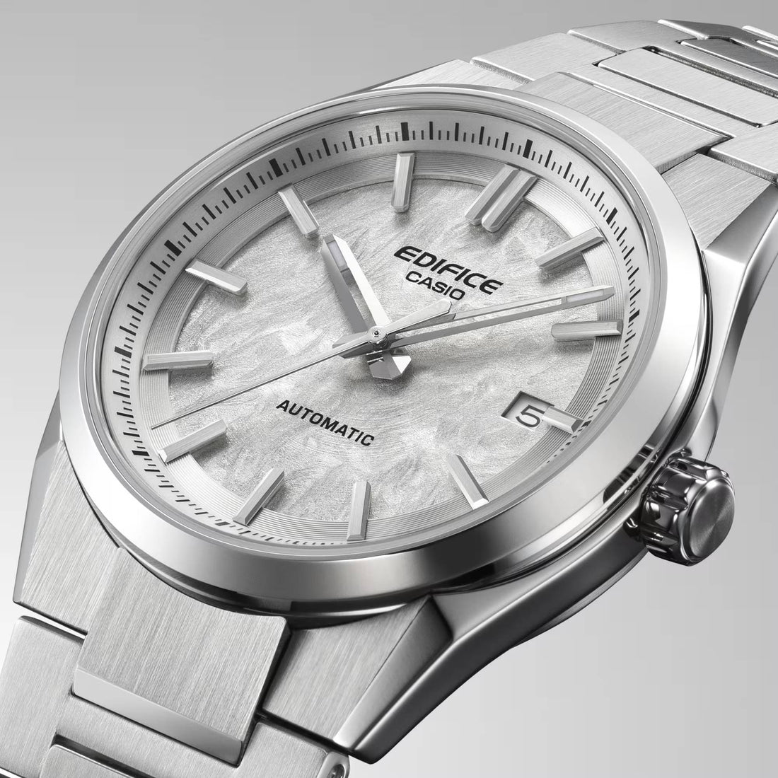Orologio Uomo Casio Edifice Acciaio Bianco Automatico EFK-110D-7AER