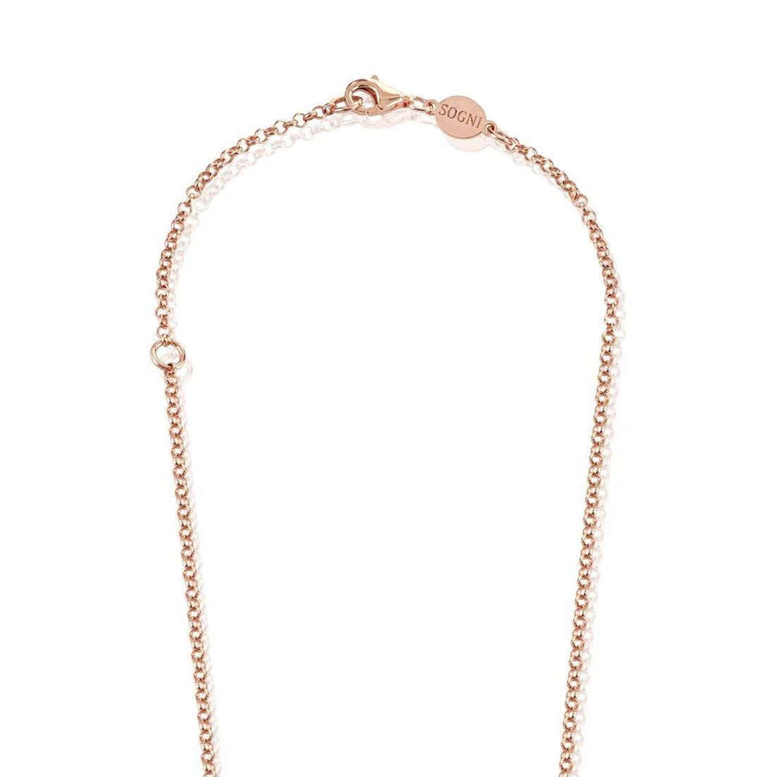 Collana Donna Sogni Argento 925 Rosè Sasso Zirconi Colorati CL013RA