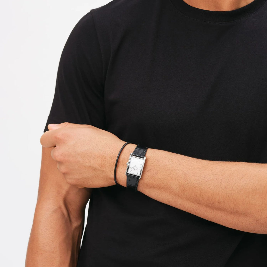 Orologio Unisex Daniel Wellington Acciaio Bound Pelle Nero 35x24 mm DW00100697