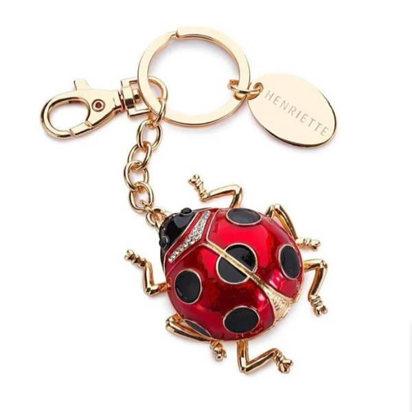 Portachiave Henriette Coccinella Lucky Charme 5,5x6,5cm D19257