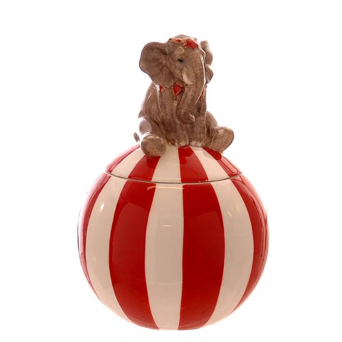 Scultura Vetur Ceramica Elefante Palla 28154