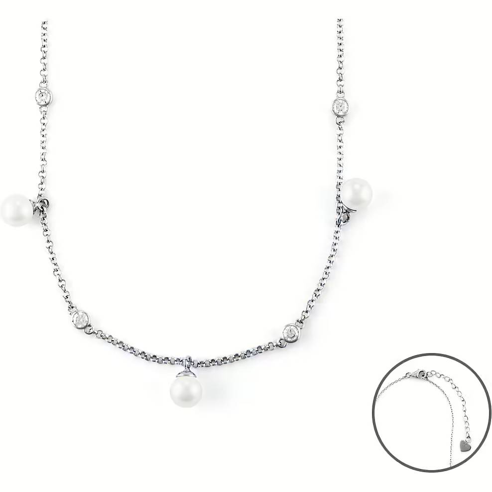 Collana Donna Argento 4US Cesare Paciotti  Perle 4UCL6585W