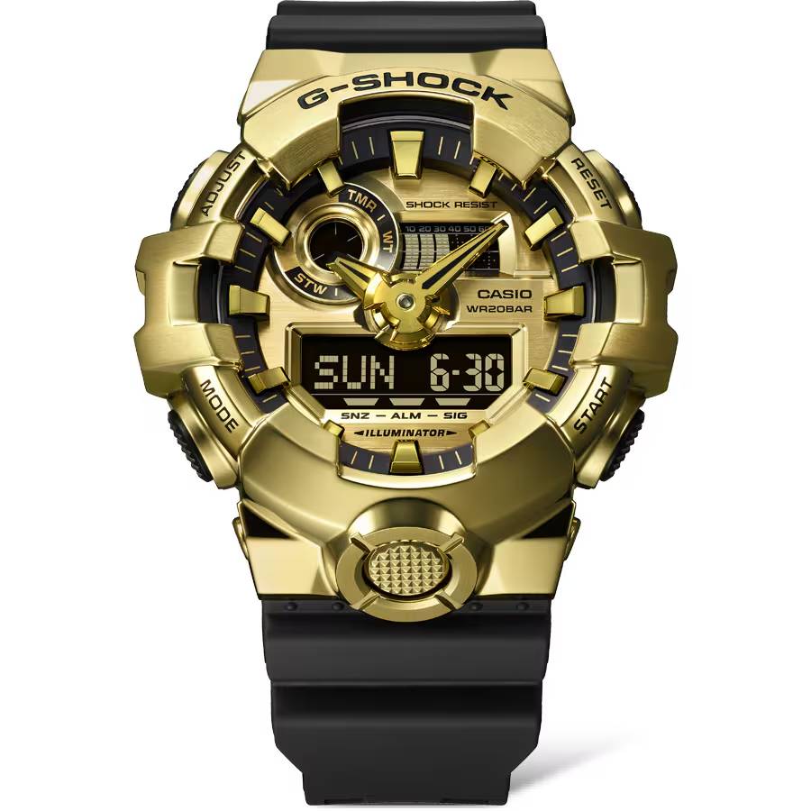 Orologio Uomo Casio G-SHOCK Acciaio Dorato Nero GM-700G-9AER