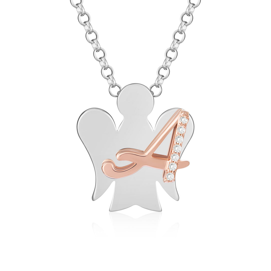Collana Donna Argento 925 Roberto Giannotti Alfabeto Degli Angeli Lettera A GIA500A