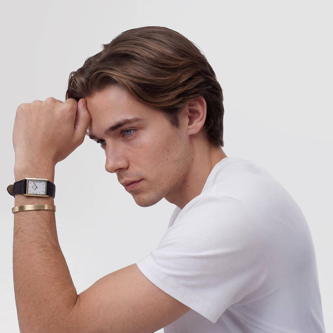 Orologio Uomo Daniel Wellington Acciaio  Bound Black Lizard White Guilloche DW00100899