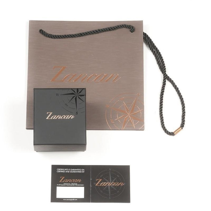 Bracciale Uomo Acciaio Zancan PDV Nero Zirconi Bianchi EHB110
