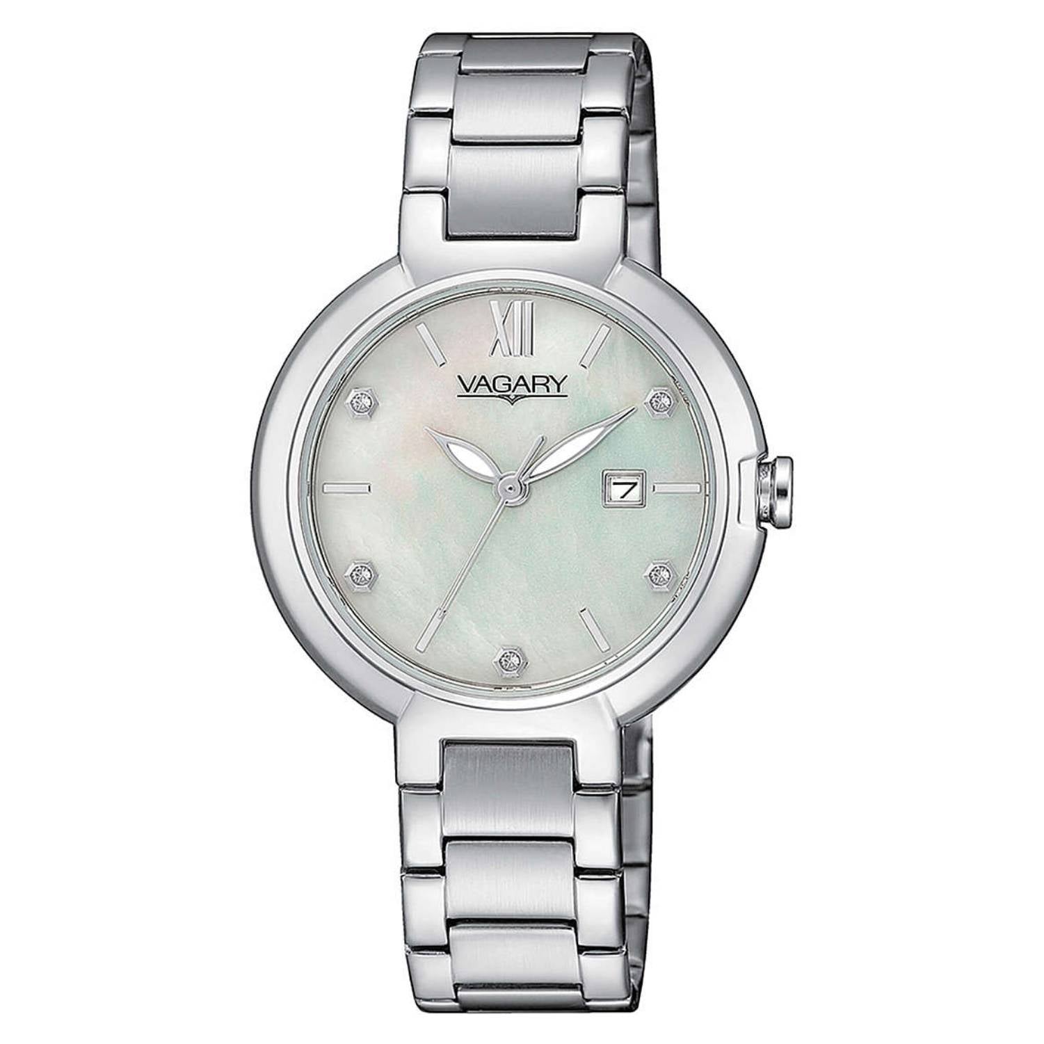Orologio Donna Vagary MadrePerla Quarzo Solo Tempo Zirconi Flair Lady IU2-618-11