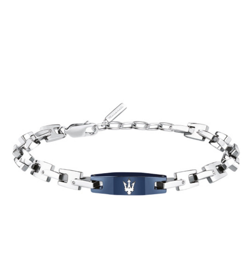 Bracciale Maserati Uomo Acciaio e PVD Blu JM425AVD105