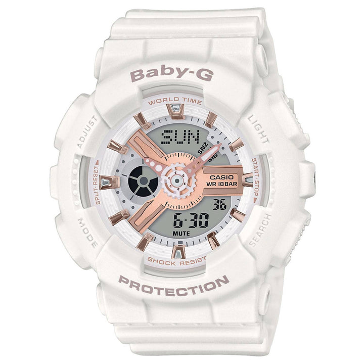 Orologio Donna Casio G-SHOCK Baby-G Quarzo Analogico Digitale Bianco Rosè