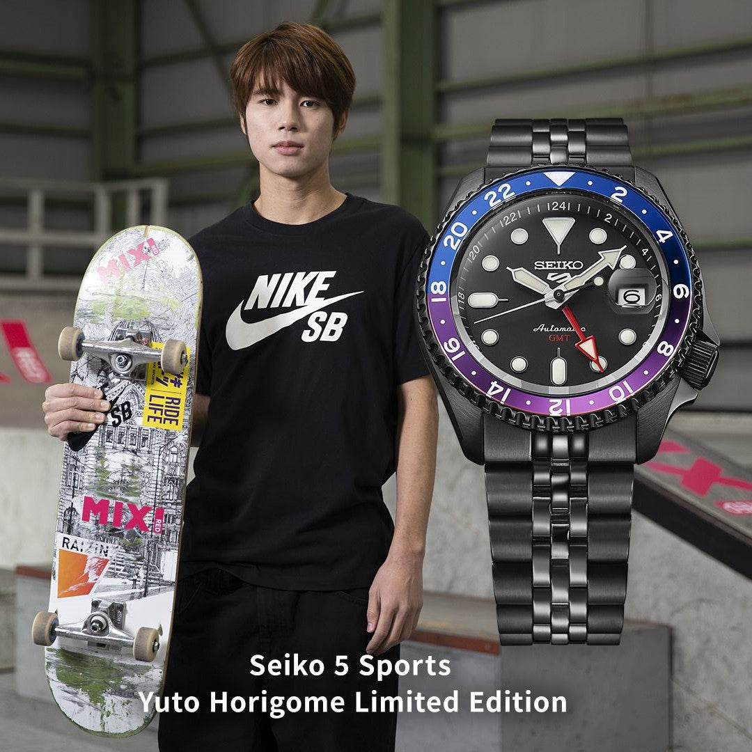 Orologio Uomo Seiko 5 Yuto Horigome Automatico GMT Edizione Limitata SSK027K1