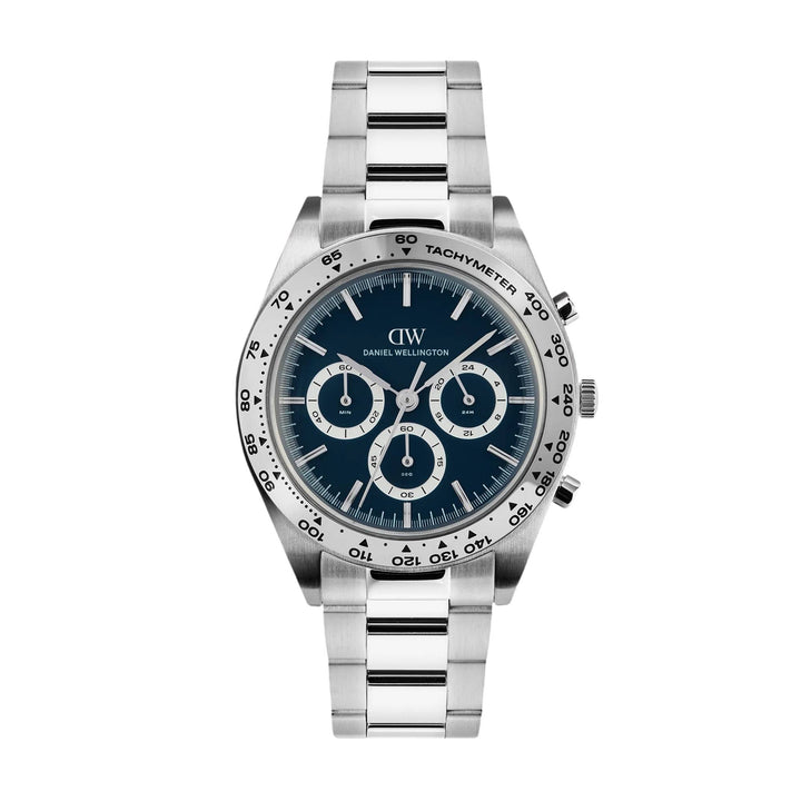 Orologio Uomo Daniel Wellington Iconic Tachymeter Acciaio Bianco DW00100949