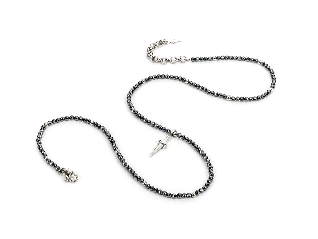 Collana Uomo Cesare Paciotti Spadino Argento 925 Sfaccettato JPCL2389B