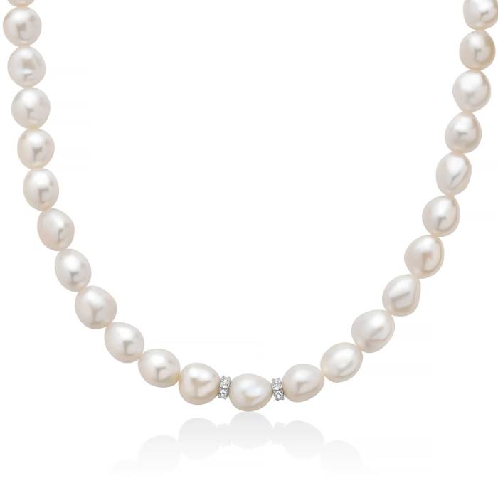 Collana Donna Miluna Argento 925 Perle Oriente Barocche PCL6721