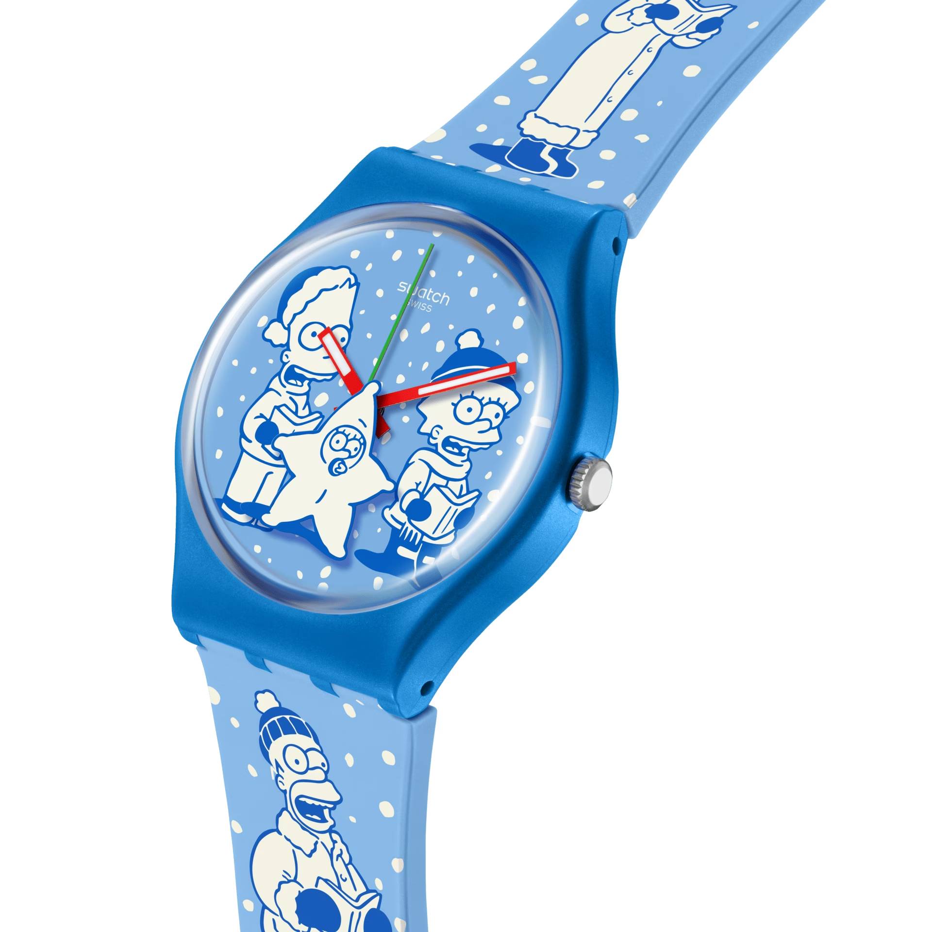 Orologio Bambino Swatch The Simpson Natale Quarzo Solo Tempo SO28Z126