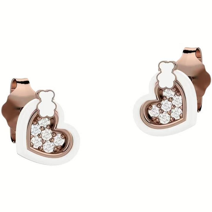 Orecchino Bambino Nanan cuore zirconato Arg rosè 925 NAN0410