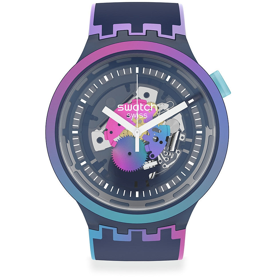 Orologio Uomo Gomma Silicone Swatch Big Bold Monthly Drops Tempo Quarzo