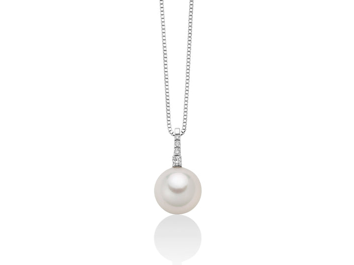 Collana Donna Miluna Girocollo ORO 750 con perla e diamanti