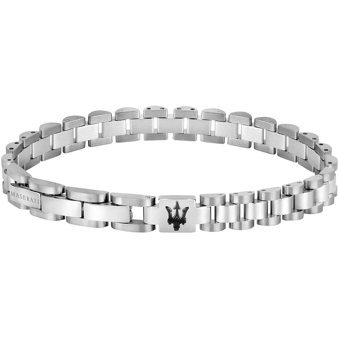 Bracciale Uomo Acciaio Maserati Maglia President Lucido Satinato JM219AQH18