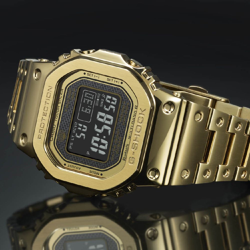 Orologio Uomo Acciaio Casio Quarzo  Digitale Vintage GMW-B5000GD-9ER