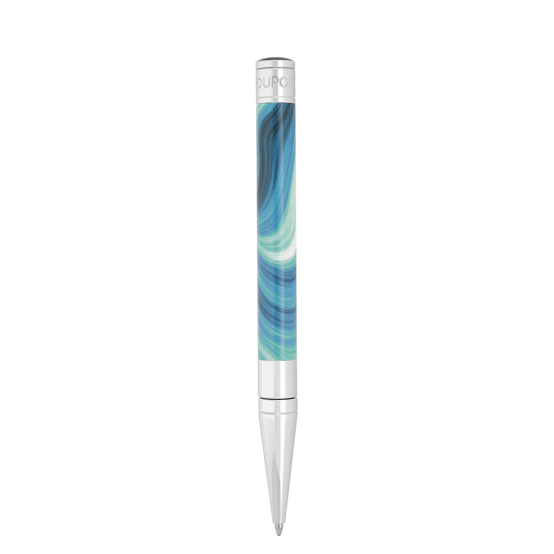 Penna Unisex Dupont Sfera Lucida Acciaio Geode Blu 275035