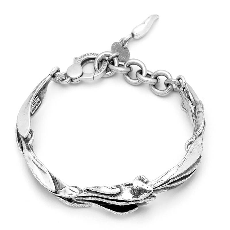 Bracciale Donna Giovanni Raspini Argento 925 Semirigido Dafne Zigrinato 11787