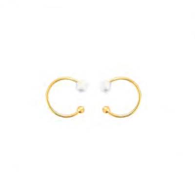 Orecchini Donna 4US Cesare Paciotti Acciaio Semicerchio 4UOR8164W