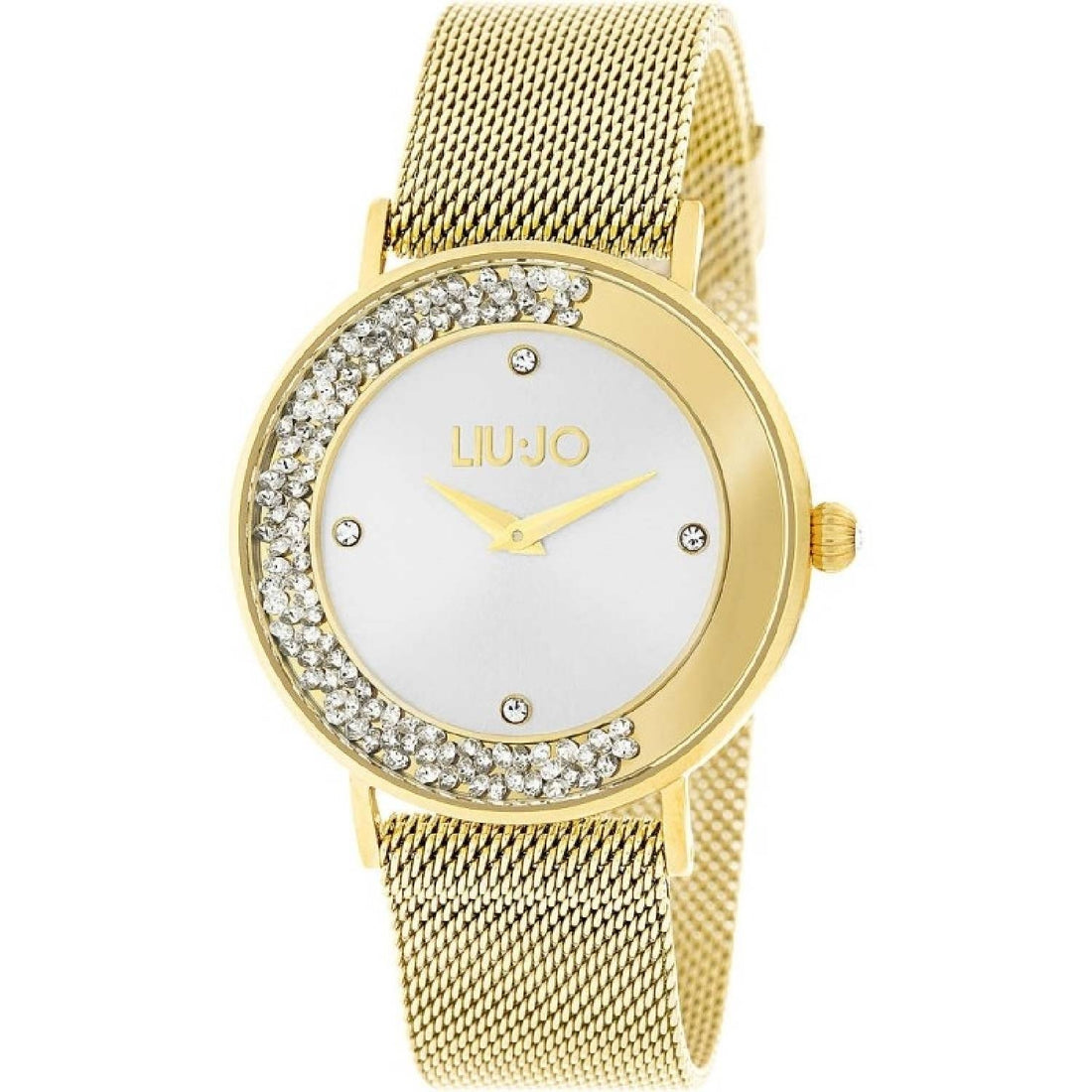 Orologio Donna Acciaio Liu Jo Luxury Dancing Quarzo Zirconi Dorato Solo Tempo