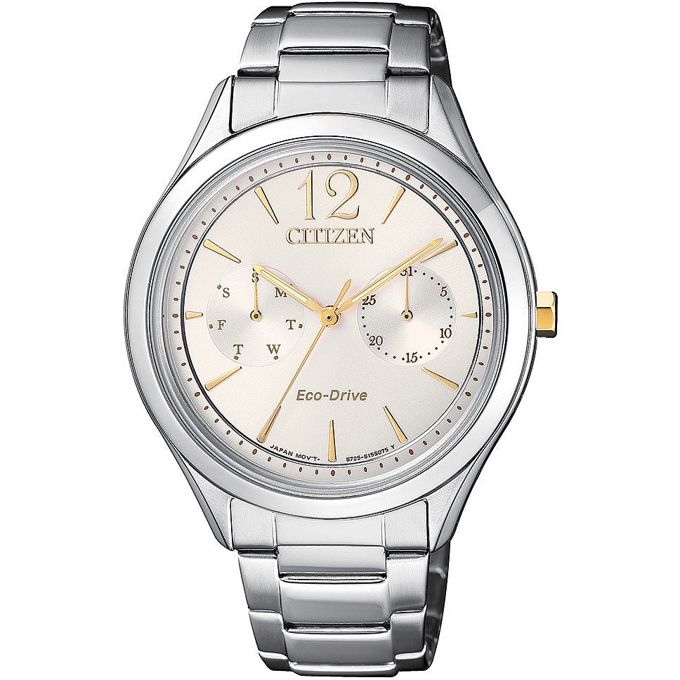 Orologio Donna Citizen Acciaio Lady Solo Tempo Data Eco Drive FD4024-87A