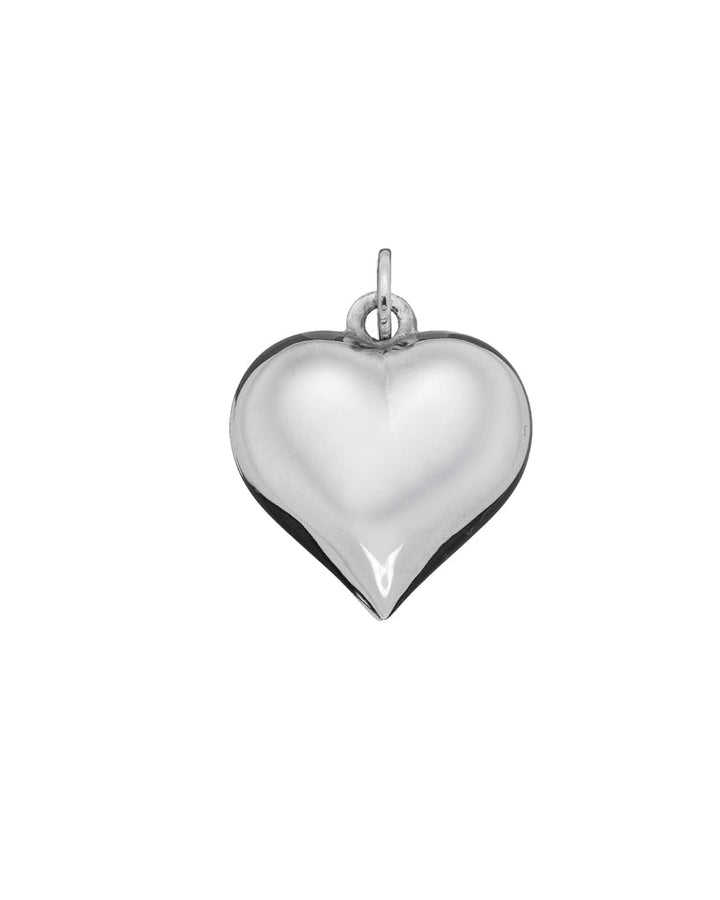 Charm Donna Giovanni Raspini Argento 925 Cuore Maxi Liscio Realizzato A Mano 06476