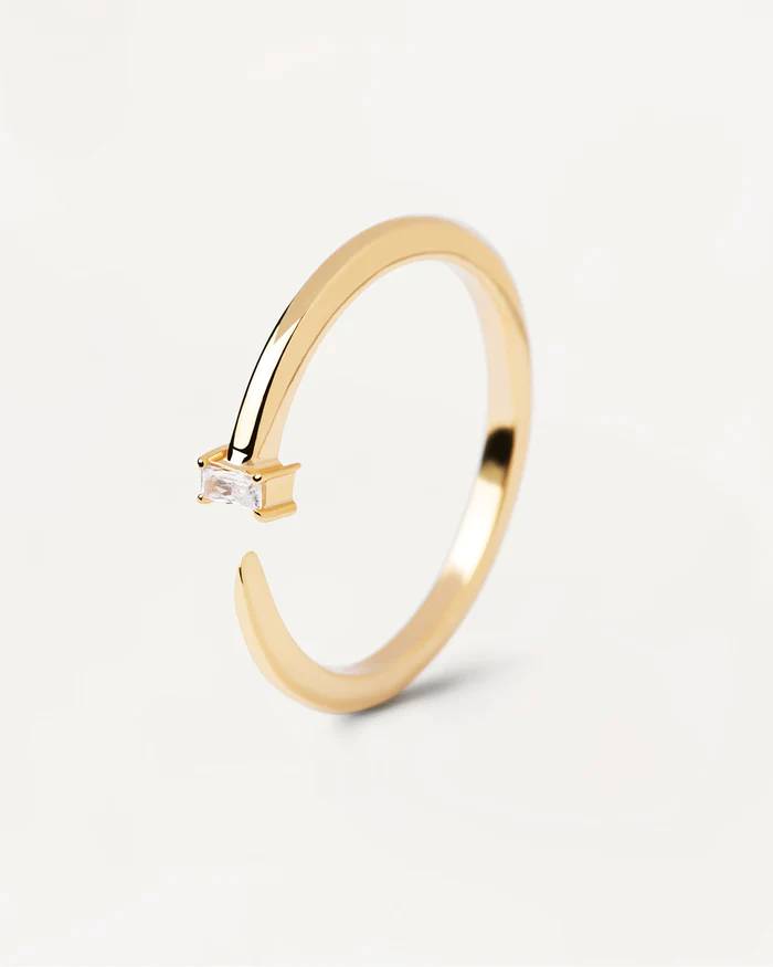 Anello Donna PDPaola Argento Dorato 925 Zircone AN01-819-14