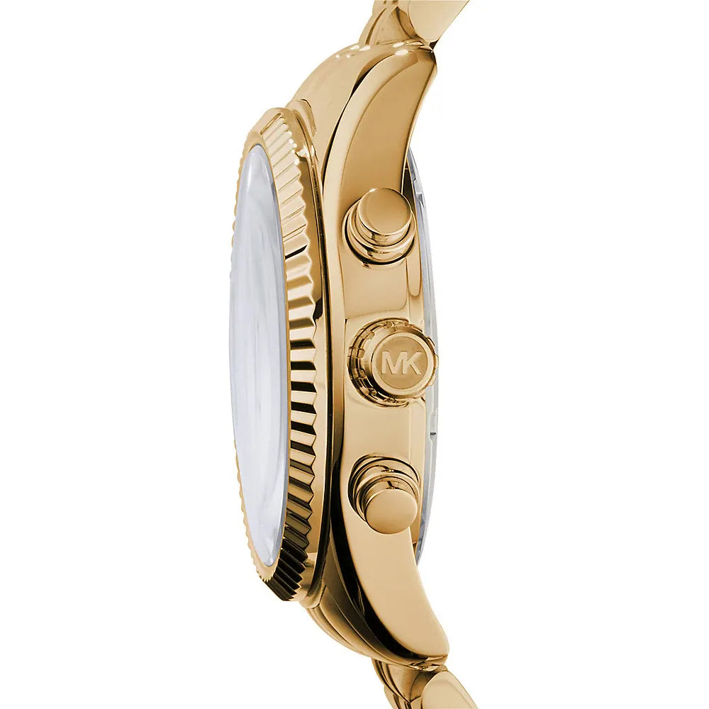 Orologio Donna Michael Kors Acciaio Dorato Quarzo Cronografo Data MK7378