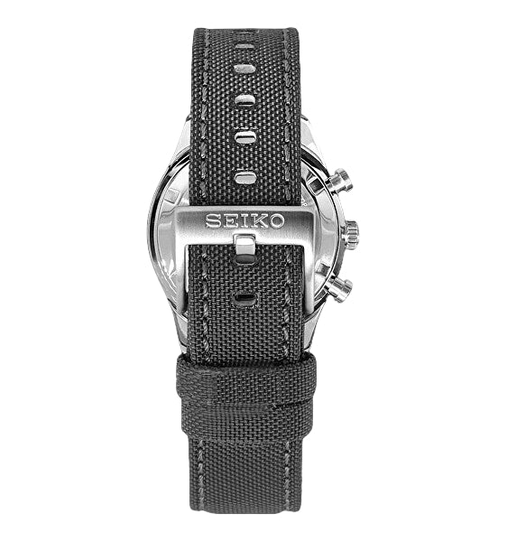 Orologio Uomo Seiko Sport Acciaio Cordura Quarzo Cronografo Grigio Data SSB423P1