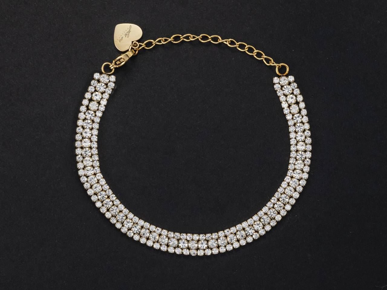 Bracciale Tennis Donna 4US Cesare Paciotti Acciaio dorato Con Zirconi Bianchi 4UBR5491W