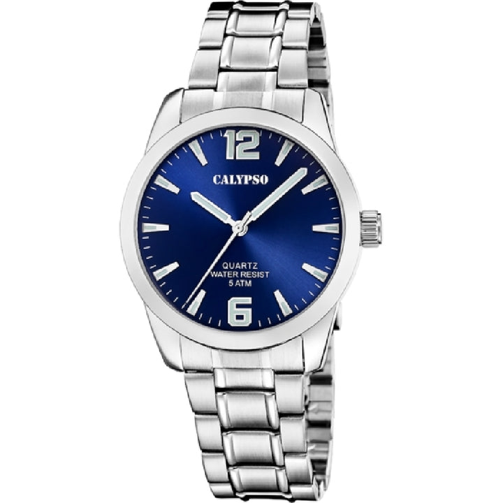 Orologio Uomo Calypso Gomma Quarzo Solo Tempo Acciaio Blu K5866/3