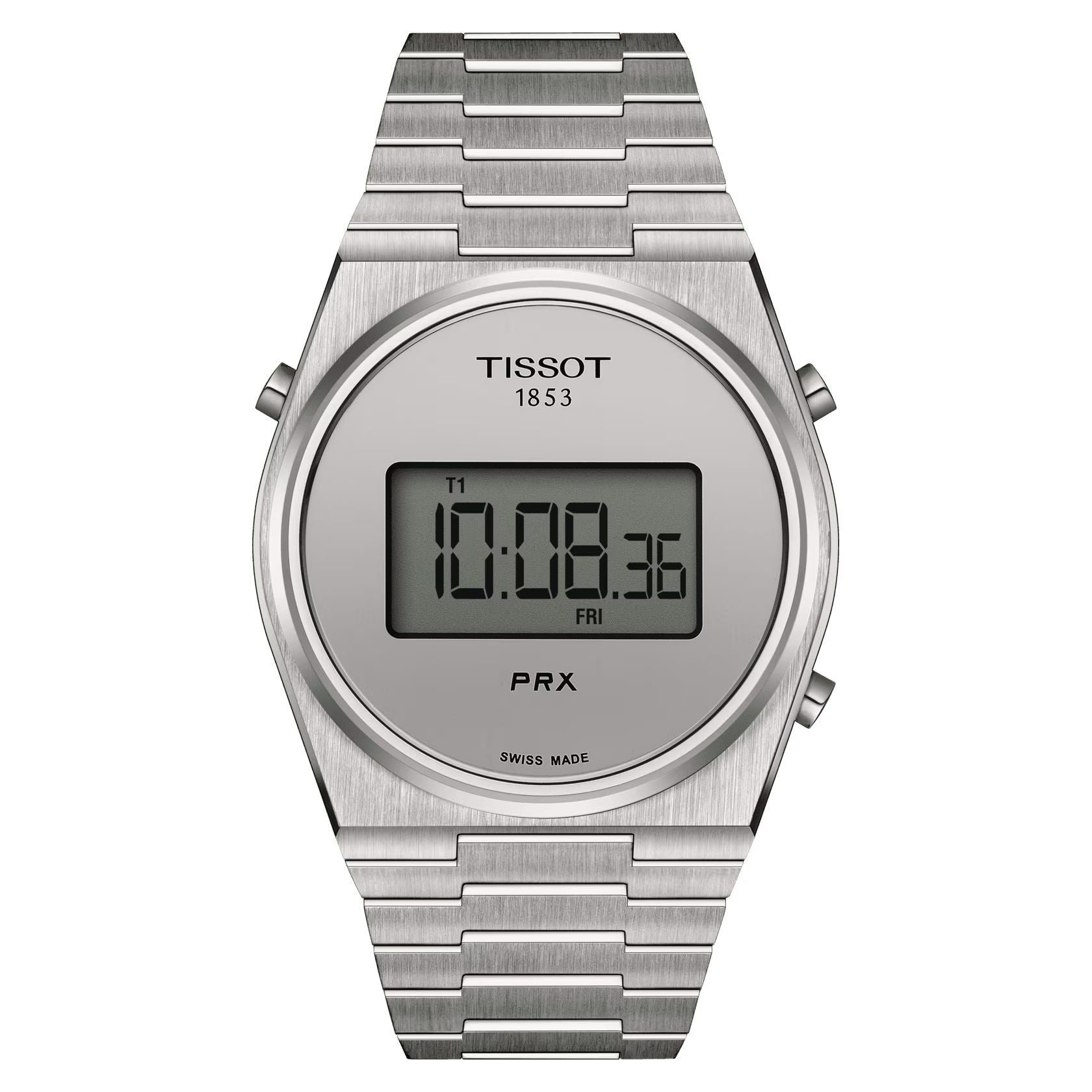 Orologio Uomo Tissot Acciaio Prx Bianco Digitale Quarzo Data T1374631103000