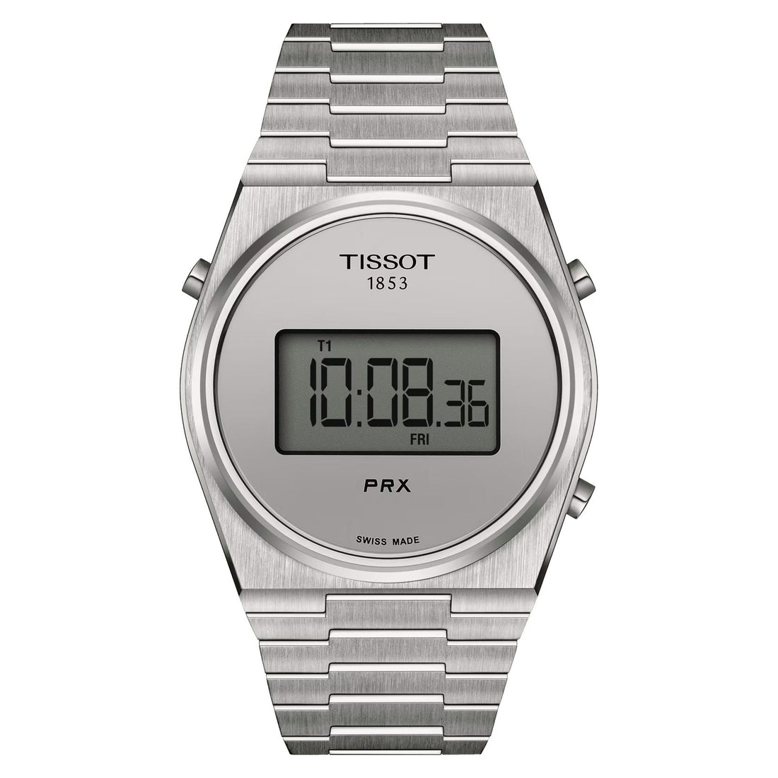 Orologio Uomo Tissot Acciaio Prx Bianco Digitale Quarzo Data T1374631103000