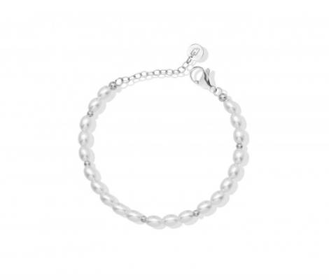 Bracciale Donna Liu Jo Acciaio Silver Perle LJ2847