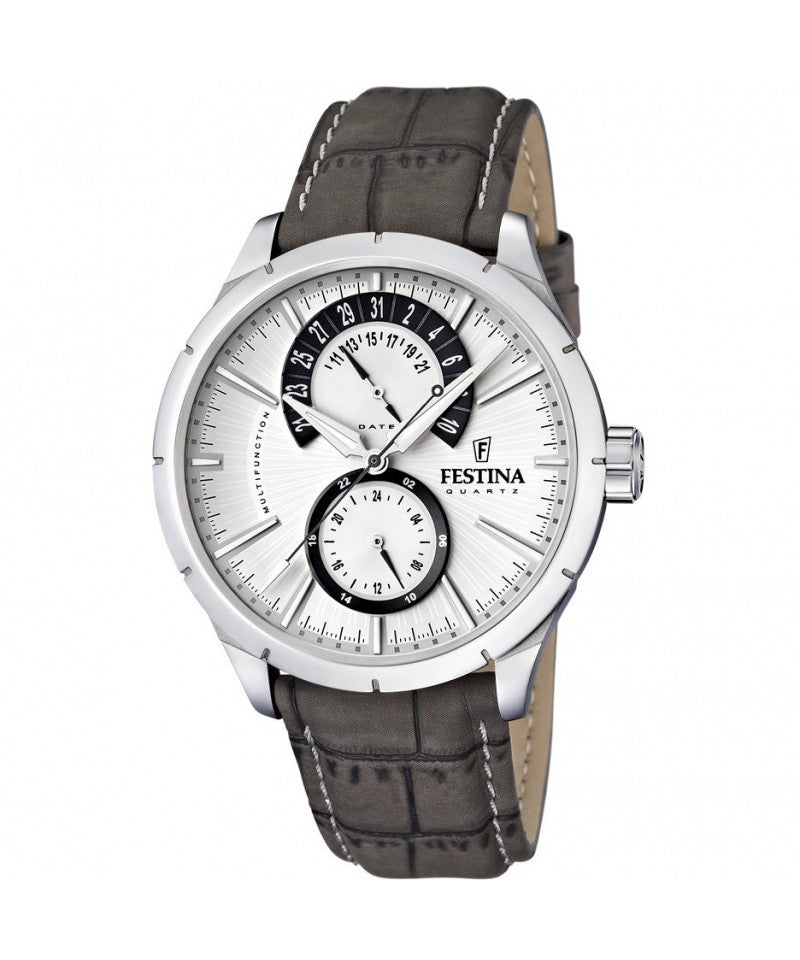 Orologio Uomo Acciaio Festina Quarzo Retrò Pelle F16573/2