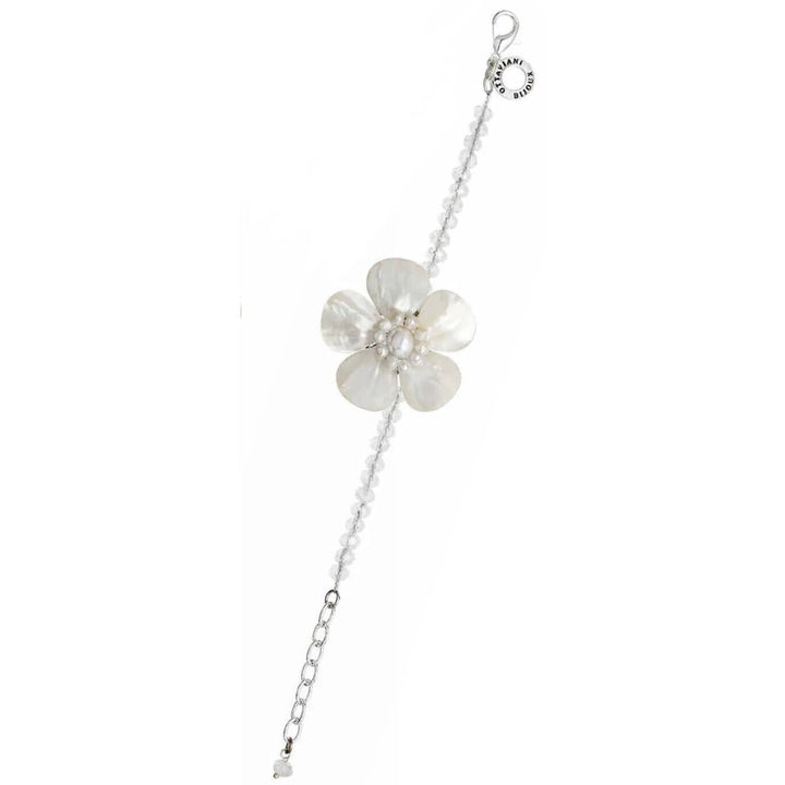Bracciale Donna Ottaviani Fiore Cristalli Bianchi Madreperla 500851B