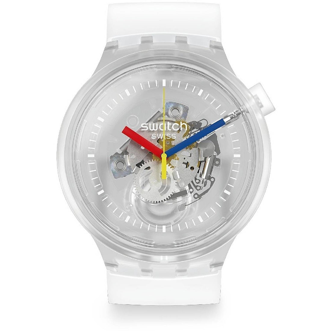 Orologio Uomo Gomma Swatch Big Bold Jelly Solo Tempo Quarzo Multicolore SO27E100