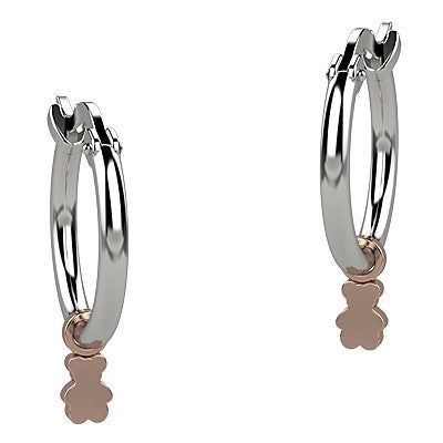 Orecchini Bambino Nanàn Argento 925 Pendente Orsetto NAN0131