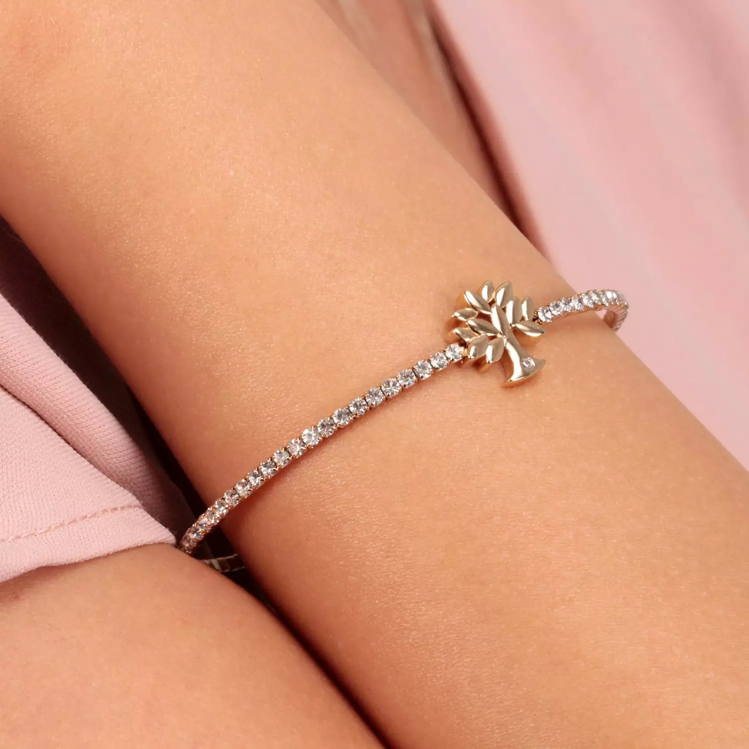 Bracciale Donna La Petite Story Ottone Dorato Con Zirconi Bianchi LPS05ASF21