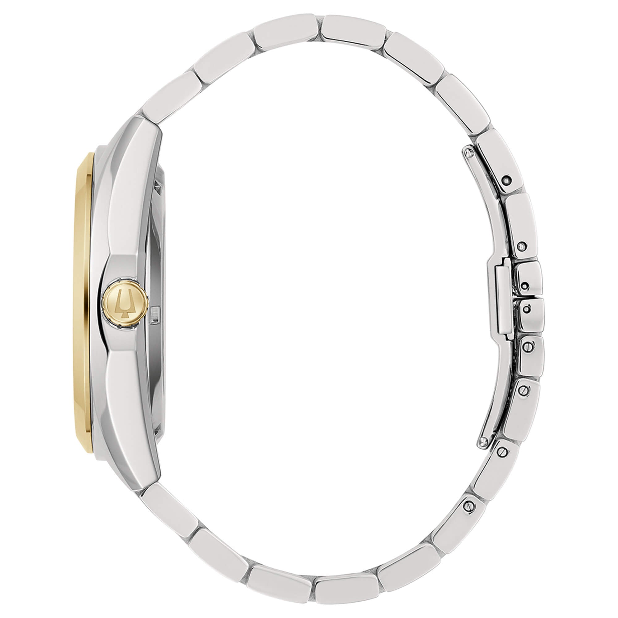 Orologio Uomo Bulova Automatico Open Heart Acciaio Bicolore Argentè 98A284