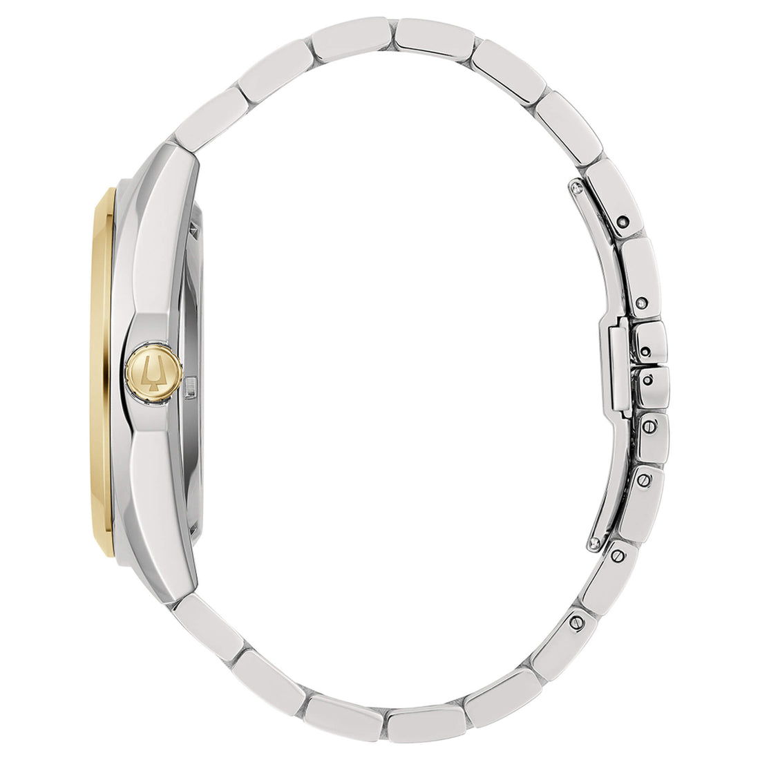 Orologio Uomo Bulova Automatico Open Heart Acciaio Bicolore Argentè 98A284