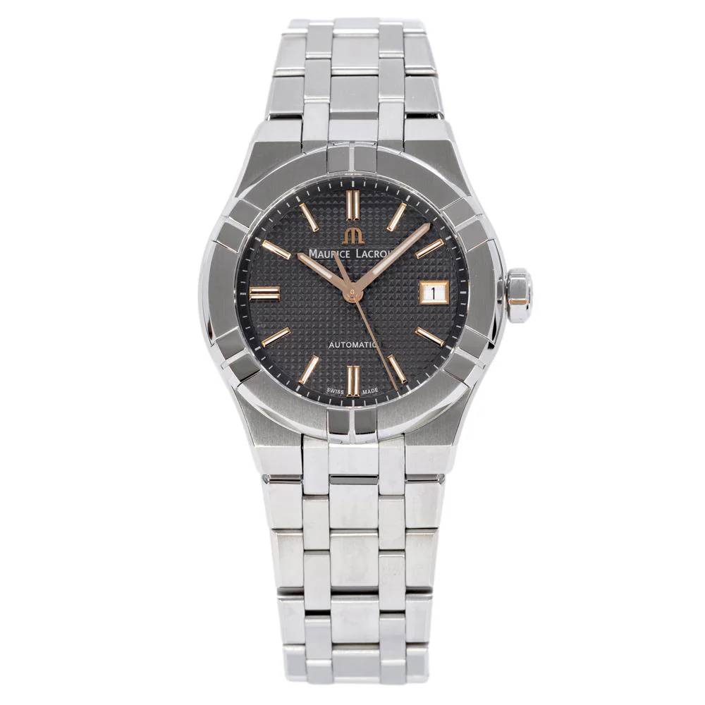 Orologio Uomo Maurice Lacroix Aikon Data Automatico Nero AI6007-SS002-331-1