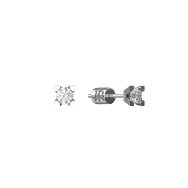 Orecchini Donna John Richmond Punto Luce Acciaio Titanio Diamanti Bianchi JRSOE01WW