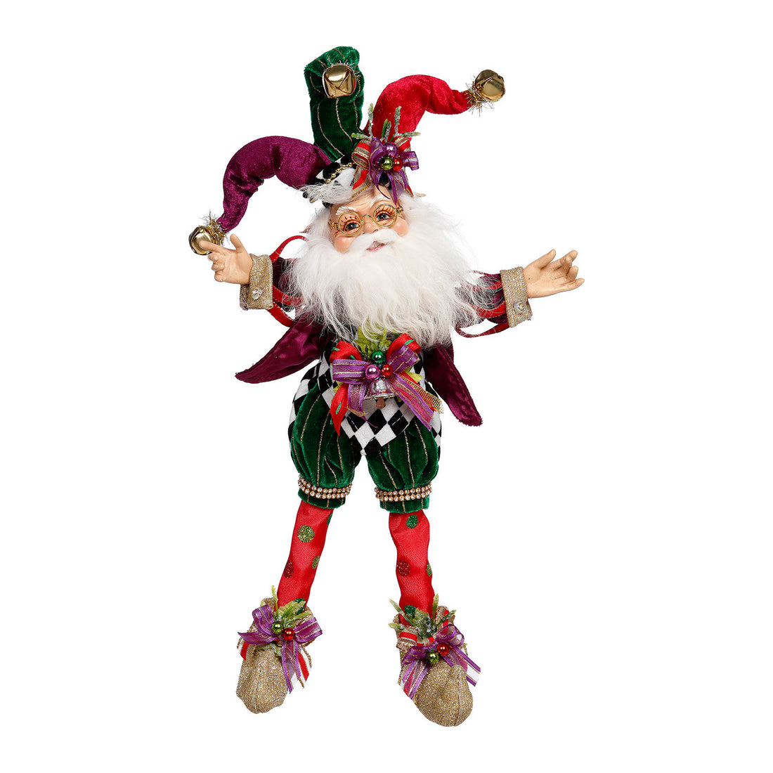 Elfo Natalizio Goodwill Artigianale Pupazzo Scultura Altezza 39 cm MR 51-23784