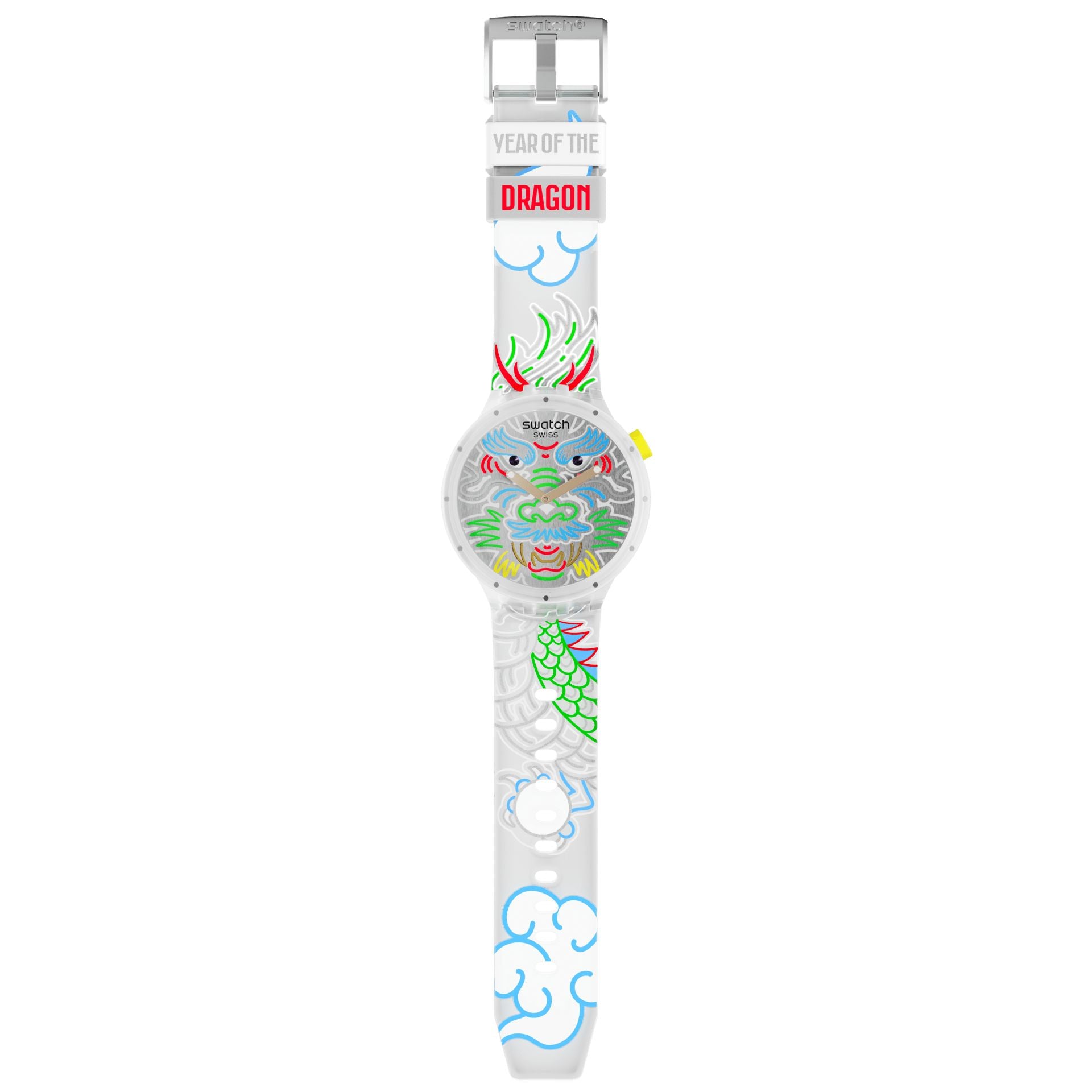 Orologio Unisex Swatch Dragon In Cloud Big Bold Capodanno Cinese SB05Z102