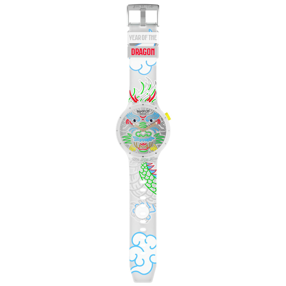 Orologio Unisex Swatch Dragon In Cloud Big Bold Capodanno Cinese SB05Z102