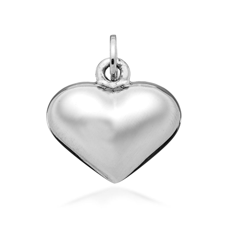 Charm Donna Giovanni Raspini Argento 925 Cuore Liscio Medio Fatto A Mano 06477